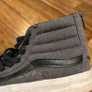 Vans Sk8 high tops herringbone